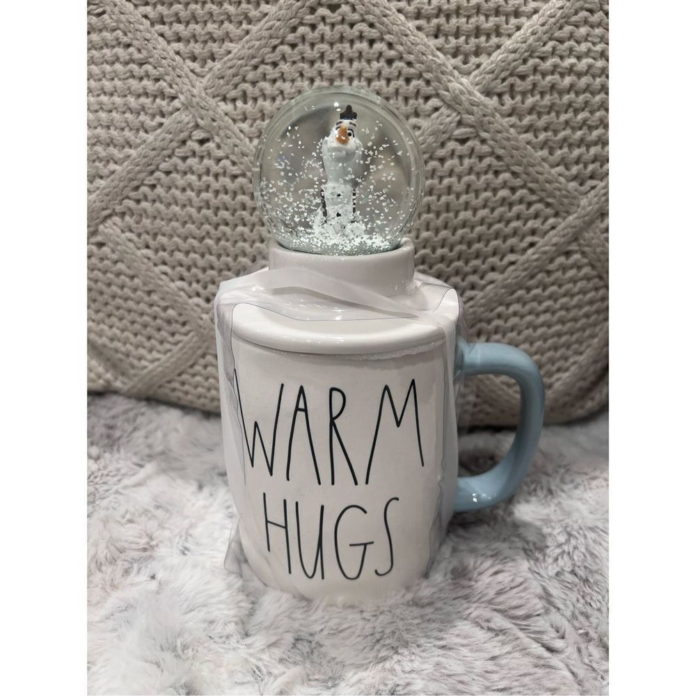 Disney x RAE Dunn Frozen Olaf Snow Globe  Warm Hugs Ceramic Mug - Picture 8 of 10